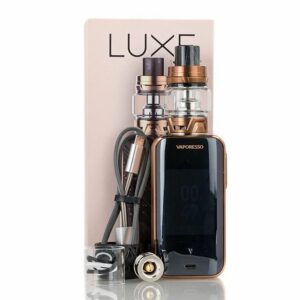 KIT LUXE 220W TOUCH SCREEN TC KIT WITH SKRR + 2 BATERIAS SAMSUNG 30Q 18650 3.7V 3000MAH