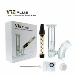 ATOMIZADOR KIT V12 PLUS TWISTY BLUNT GLASS BUBBLER - CACHIMBO
