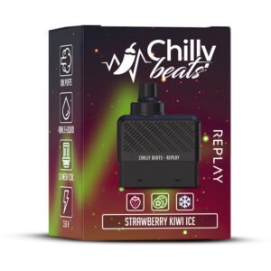 CARTUCHO ( REFIL ) REPLAY 10K PUFFS - STRAWBERRY KIWI ICE - CHILLY BEATS