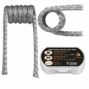 PREBUILT MTL N80 ALPHA BRAID F206 COIL 2 IN 1 - GEEK VAPE