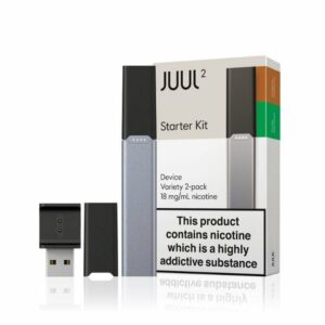 POD SYSTEM KIT JUUL 2 COM 2 PODS ( CRISP MENTHOL / VIRGINIA ) E CARREGADOR - JUUL
