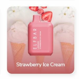 POD DESCARTÁVEL LB5000 5000 PUFFS - STRAWBERRY ICE CREAM - ELF BAR