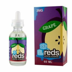 LÍQUIDO GRAPE ICED REDS APPLE E-JUICE - 7 DAZE