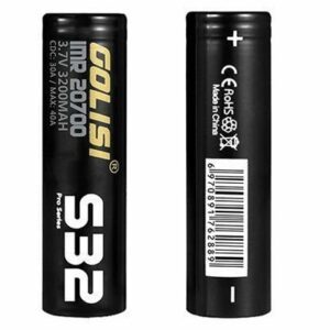 BATERIA 20700 S32IMR ALTO DRENO LI-ION CDR 30A MAX 40A 3200MAH - GOLISI - UNITÁRIO