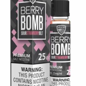 LÍQUIDO BERRY BOMB SOUR STRAWBERRY BELT - SALTNIC / SALT NICOTINE - VGOD