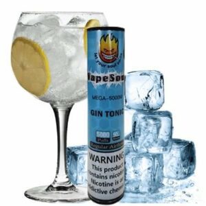 POD DESCARTÁVEL 5% NICSALT MEGA 5000 PUFFS C/ AJUSTE DE AIR FLOW - GIN TONIC - VAPESOUL
