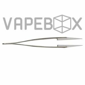 PINÇA INOX PONTA RETA P/ VAPE - VAPEBOX