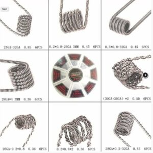 KIT DE RESISTÊNCIAS PRONTAS 8 IN 1 KANTHAL A1 - PIRATE COIL