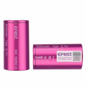 BATERIA EFEST 18350 3.7V 1200 MAH HIGH DRAIN 10A - UNITÁRIO