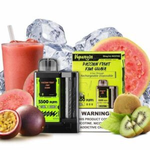 POD DESCARTÁVEL 5500 PUFFS - PASSION FRUIT KIWI GUAVA - VAPENGIN