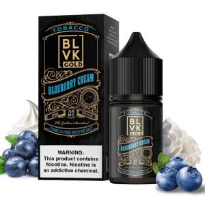 LÍQUIDO NICSALT BLUEBERRY CREAM - BLVK GOLD