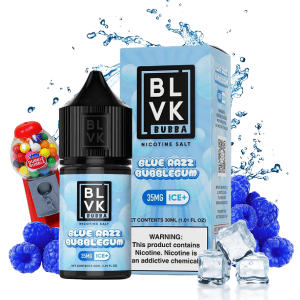 LÍQUIDO NICSALT  BLUE RAZZ BUBBLEGUM ICE - BLVK BUBBA