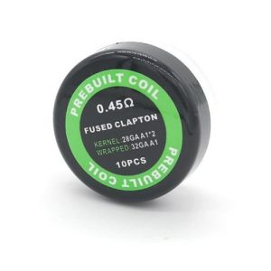 PREBUILT FUSED CLAPTON 0.45Ω PACK COM 10 - COIL'S PREBUILT COIL