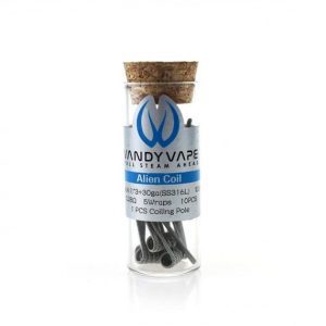 RESISTÊNCIAS PRONTAS C/ 10 UNIDADES ALIEN COIL - VANDY VAPE