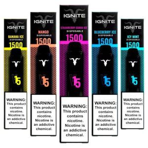POD DESCARTÁVEL 5% NICSALT IGNITE V15 1500 PUFFS - IGNITE