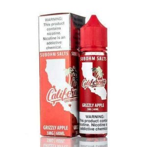 LÍQUIDO GRIZZLY APPLE - SUB OHM SALT NIC - CALIFORNIA GROWN