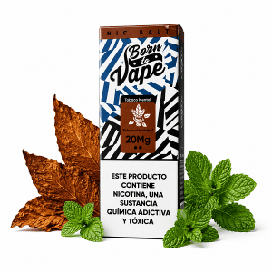 LÍQUIDO TABACO MENTHOL - NICSALT - BORN TO VAPE