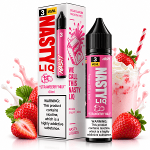 LÍQUIDO FREEBASE STRAWBERRY MILK – NASTY LIQ