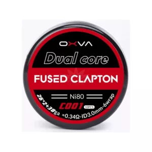 PREBUILT DUAL CORE FUSED CLAPTON Ni80 0.34OHM - OXVA
